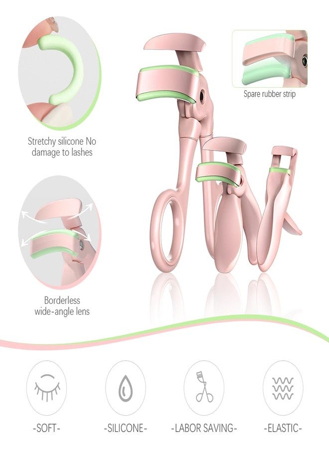 MAYCREATE® 3Pcs Eyelash Curler Set, Quick Eyelashes Curlers for Hard Lashes, Mini Eye Lash Curler Corner Lashes Clamp, Long Lasting, Works on Small Inner and Outer Eyelashes, Lifts & Defines - Image 4