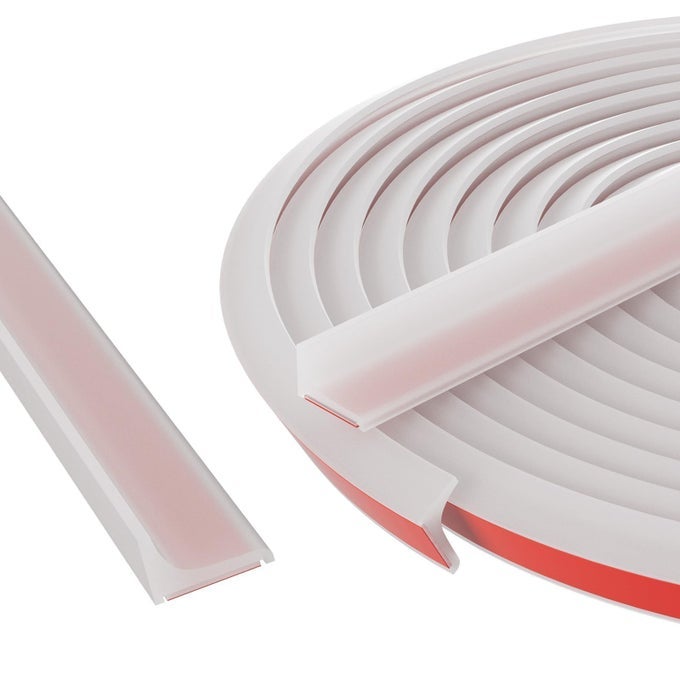 SHOWER THRESHOLD WATER DAM WALK IN SHOWER WATER GUARD SHOWER DOOR BOTTOM SEAL WATER BARRIER KITCHEN BATHROOM SINK SPLASH GUARD 39INCH