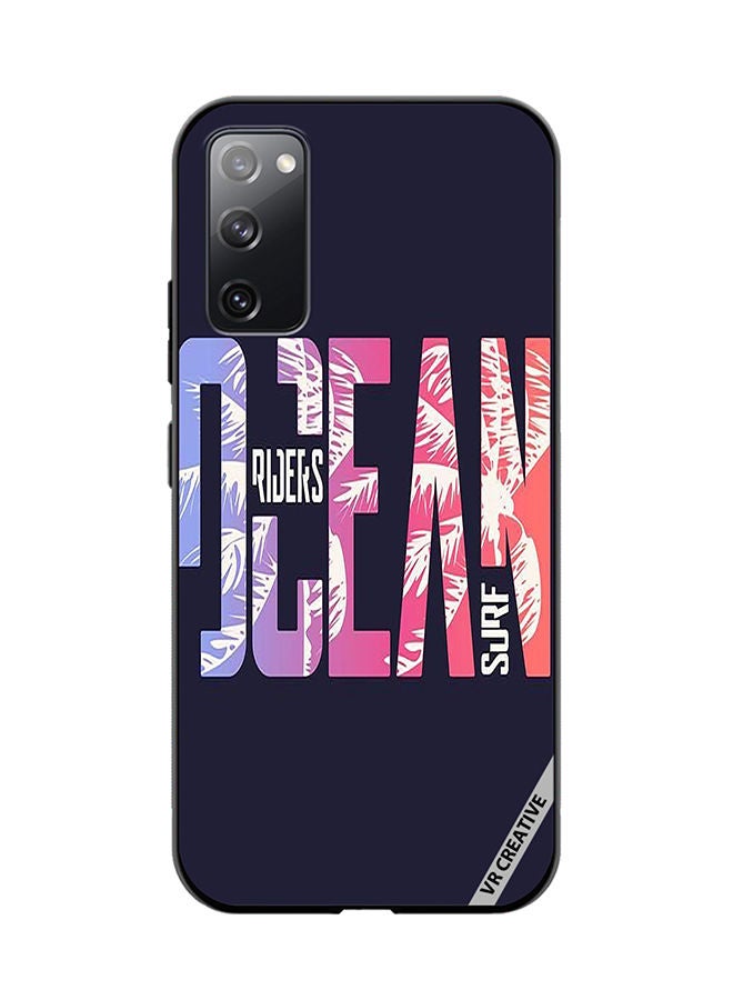 VR CREATIVE Protective Case Cover For Samsung Galaxy S20 FE 5G Ocean Design Multicolour - Image 1