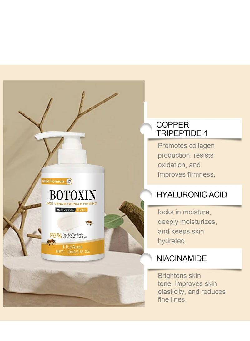  اوساورا 100 جرام كريم إزالة التجاعيد من سم النحل ، كريم الجسم المضاد للتجاعيد من سم النحل ، كريم شد التجاعيد لسم النحل ، مرطب مضاد للشيخوخة ، كريم شد البشرة ، مزيل التجاعيد الفوري ، كريم سم النحل المضاد للشيخوخة - Image 2