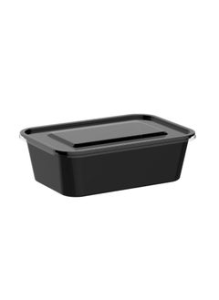 500-Pieces  Microwavable Container With Lids Black/Clear 750 ml - pzsku/Z820F996320096380E240Z/45/_/1643886983/e12ddb22-be11-4fd5-8d0e-c67a3491352b