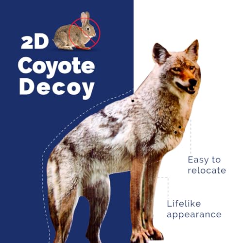 Bird-X BirdX 2D Hunting Coyote Predator Decoy Targets Canada Geese Deer and Rabbits Deterrent Yard Ornament - Image 3