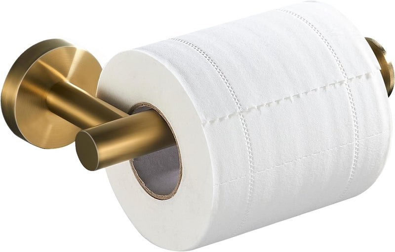 BRIMIX حامل ورق التواليت باللون الذهبي المصقول - Image 1