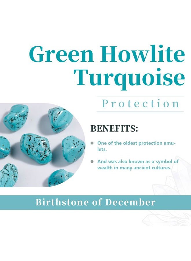 rockcloud (1-howlite Turquoise) - 0.5kg Howlite Turquoise Small Tumbled Chips Crushed Stone Healing Reiki Crystal Jewellery Making Home Decoration - Image 4