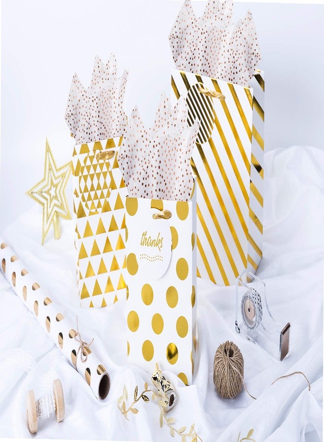 WRAPAHOLIC Wrapping Tissue Paper - 25 Sheets 19.7x27.5 Inch Metallic Rose Gold Dots Tissue Wrap Paper Bulk for Packing, DIY Crafts - Image 5