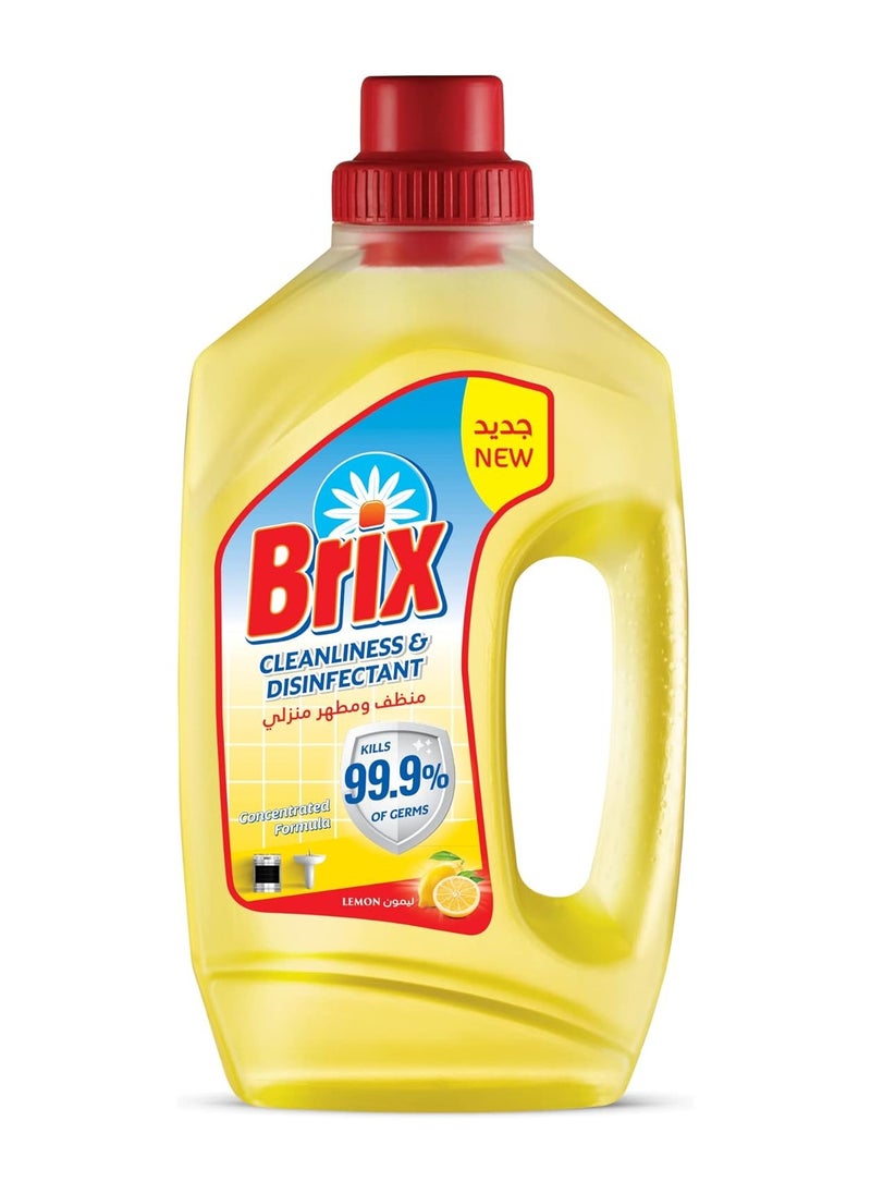 Brix Brix Household Cleaner and Disinfectant Lemon Scent, 3L 