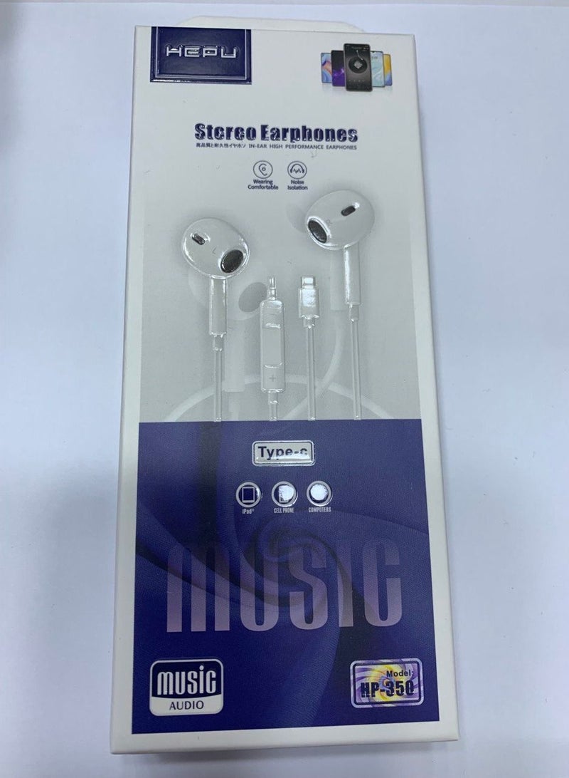 HEPU Stereo Earphone For Type_c - Image 1