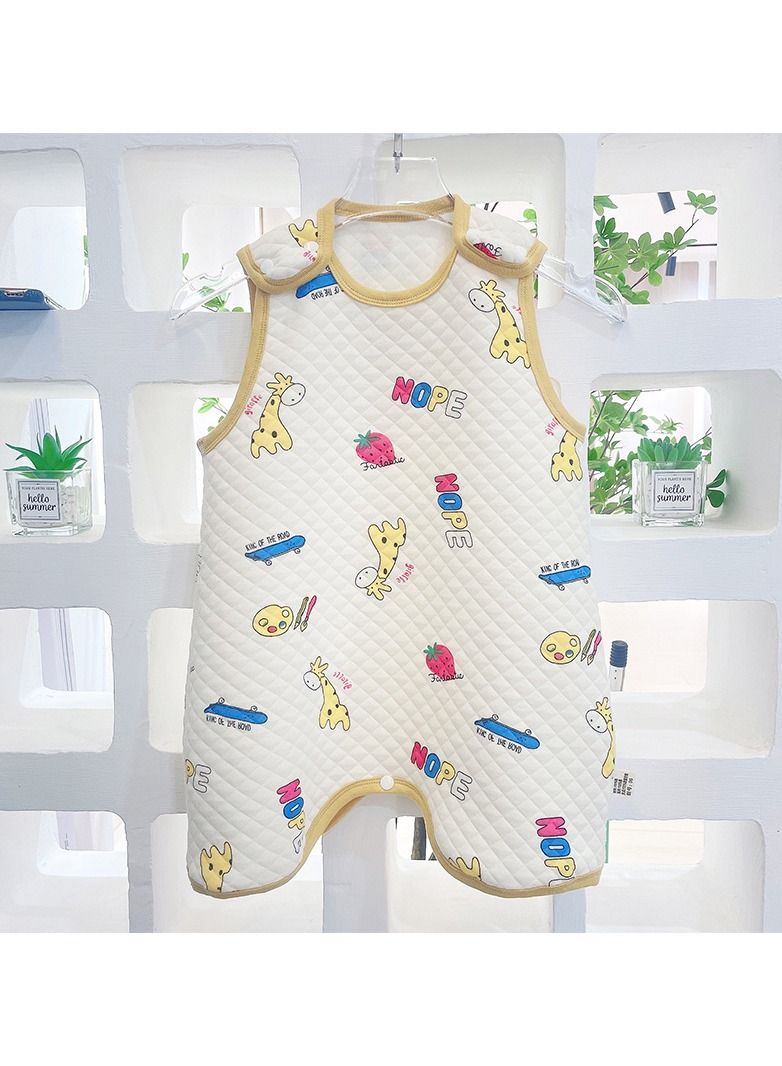 Loquat Suitable For Baby Anti Startle Cotton Wrap Sleeping Print Vest Bag