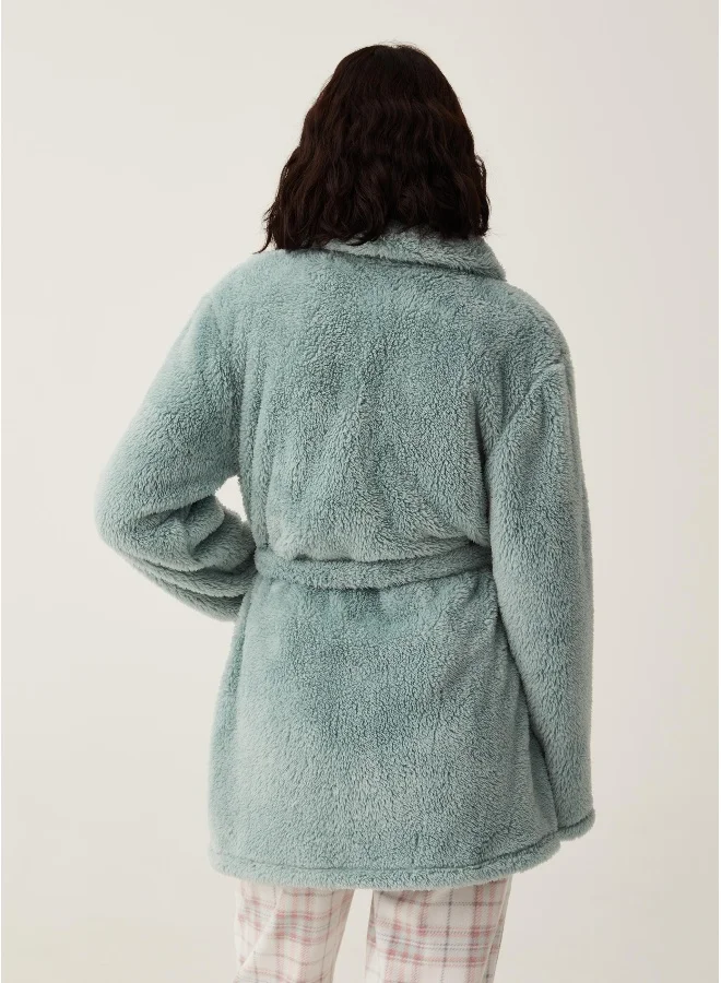 Ovs Short dressing gown with belt