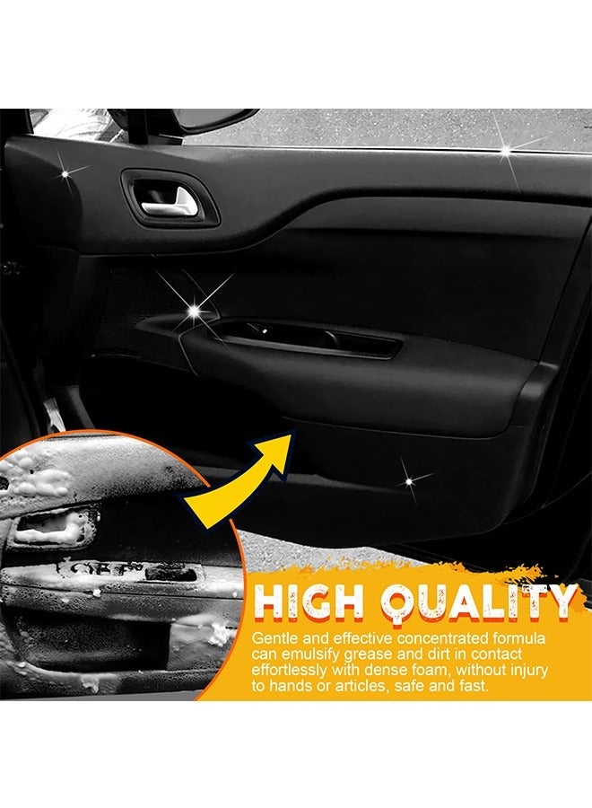 Multifunctional Car Foam Cleaner,100ml No Flushing Car Interior Cleaning,Grease-Free Cleaner All Purpose Foam Cleaner Spray Lemon Flavor For Car House Kitchen - Image 3