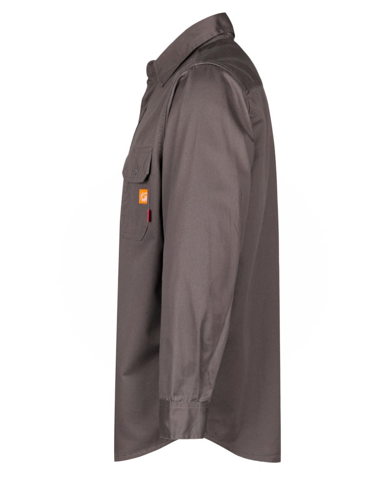 Titicaca FR Shirt Flame Resistant Work Shirt Men's Cotton 7.5oz Gray Welder Shirt - Image 2