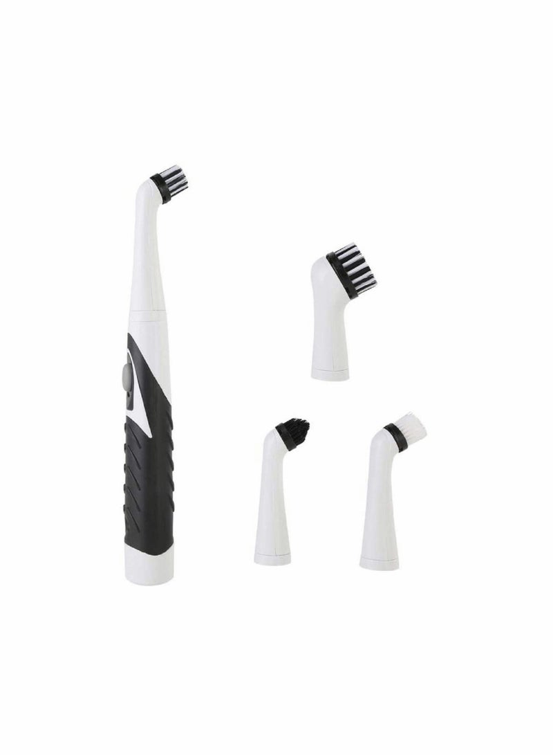 SYOSI Electric Sonic Cleaning Brush Sonic Sink Scrubber with 4 Brush Head Cleaning Brush Oscillating Cleaning Tool Power Brush Handheld Cordless Electric Scrubber - Image 1