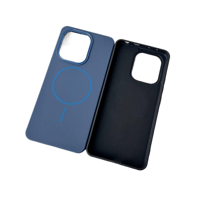 MagSafe TPU Case Protective for Redmi Note 14 Pro with Skin Feel in Black finish for Desk Setup - Image 5