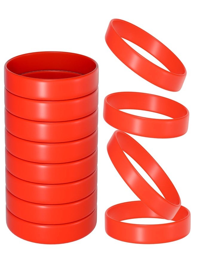 xinxingin 8 Pcs Hand Bands For Men, Rubber Bracelet For Men, Mens Accessories Stylish, Hand Accessories For Men,Sports Activities, Swimming, Outdoor Adventures, Party Favors, Team Identification, Promotional Events, Gift Giving(Red) - Image 1