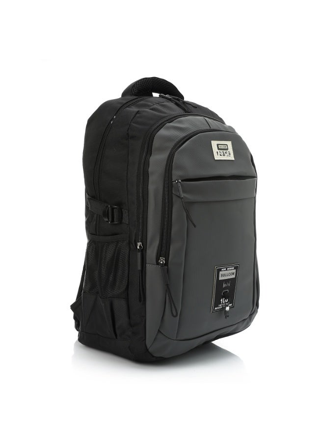 كروسلاند حقيبة ظهر لابتوب ضد الماء  مقاس 22 بوصة (48 سم) – خفيفة الوزن بلون سادة مع 3 سوست، وجيوب داخلية، وحماية للابتوب 15.6 بوصة، وأحزمة قابلة للتعديل – مثالية للاستخدام اليومي - Image 2