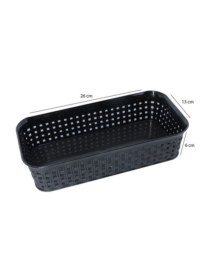 CSM® Pack of 4 Multipurpose Desk Organizer Tray Office Drawer Dividers Storage Bins for Kitchen, Bathroom, Office, Makeup, Bedroom Dresser Multicolor(Dimensions = 23.2 cm x 8.5 cm x 5 cm) - Image 3