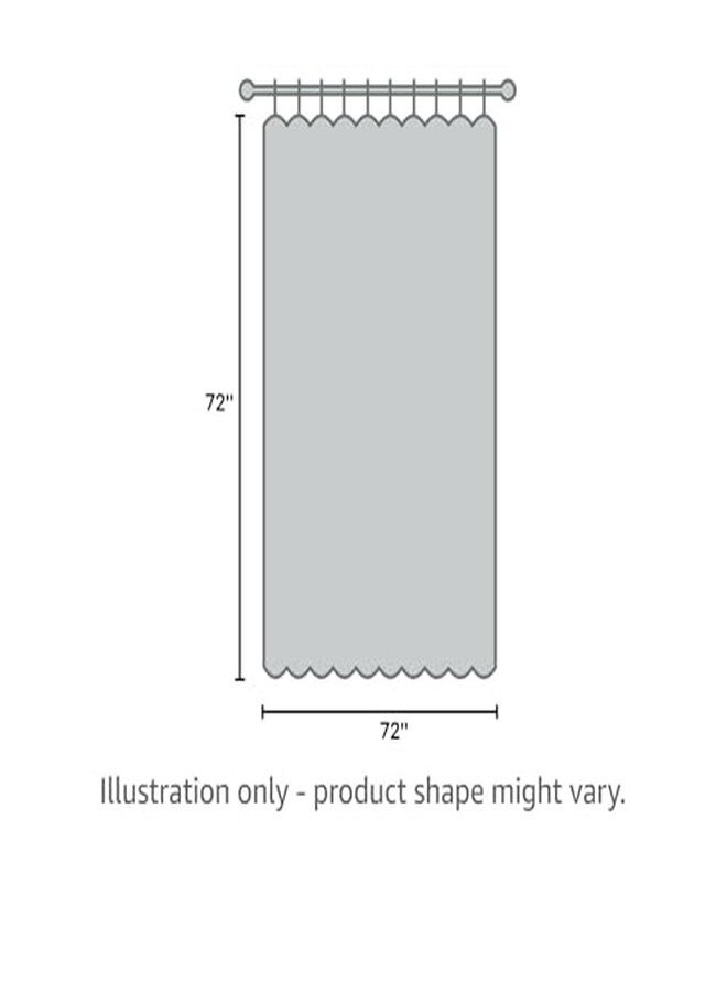 InterDesign iDesign Bazaar Fabric Shower Curtain for Master, Guest, Kids', College Dorm Bathroom, 72" x 72", Brown - Image 4