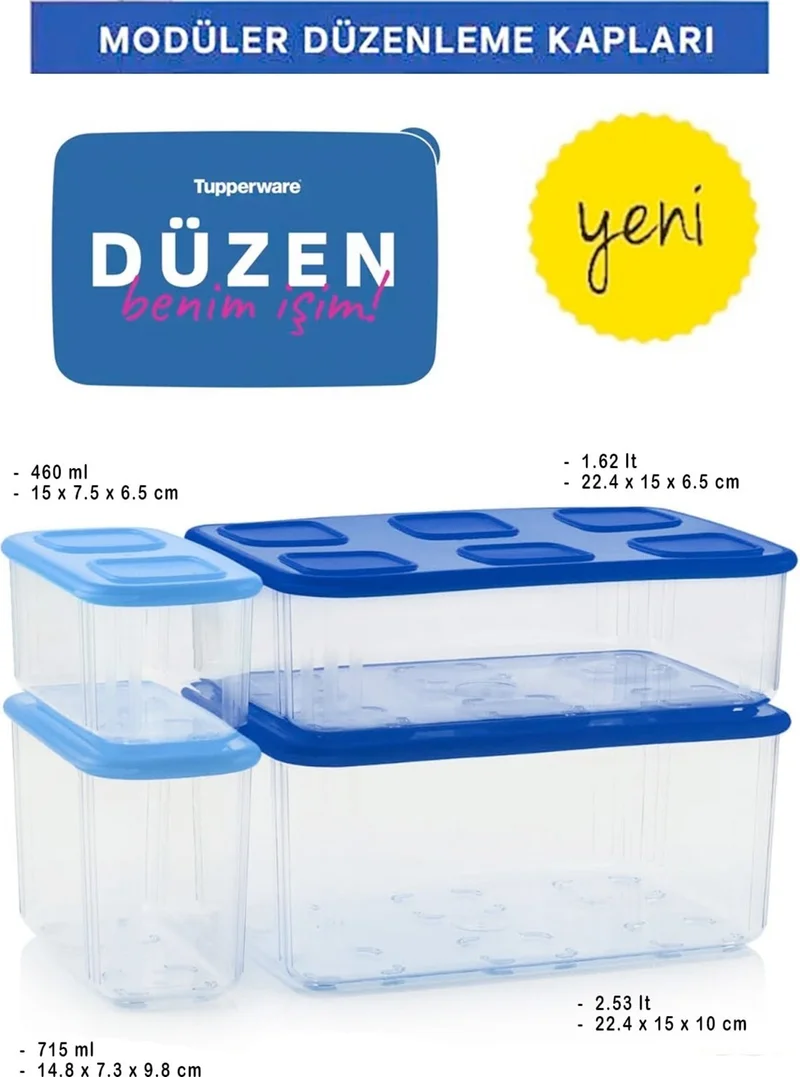 Tupperware Modular Organization & Storage Container Set - 4 Pieces