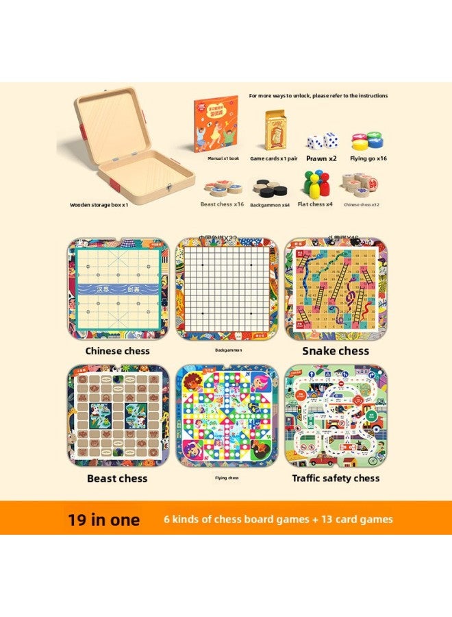 شطرنج خشبي طائر متعدد الوظائف، لعبة تعليمية للأطفال، لعبة الطاولة، هدية رأس السنة الجديدة