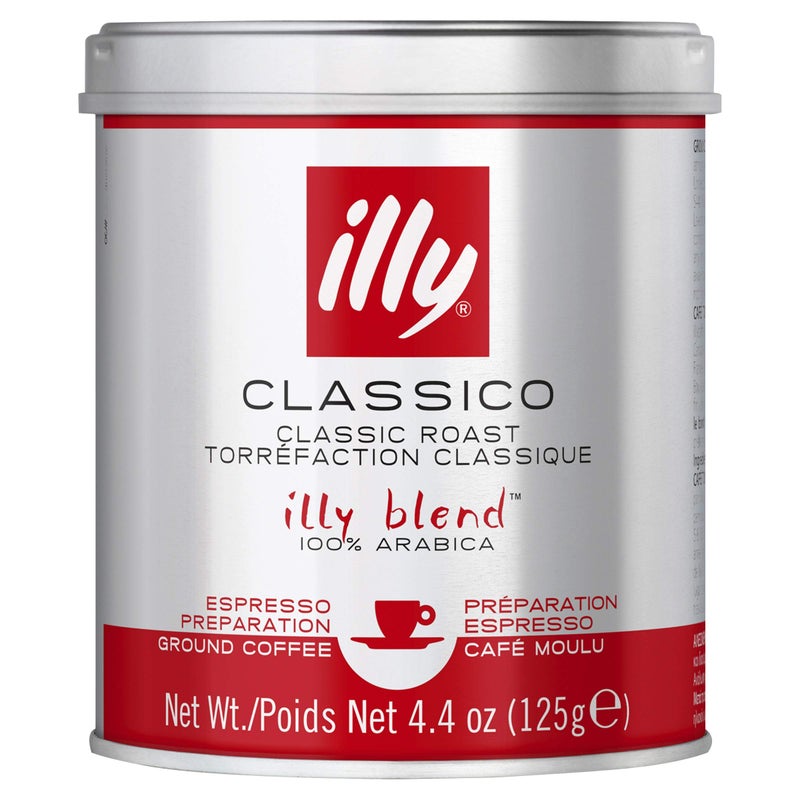 illy Classic Roast Ground Coffee, 125g - Image 1