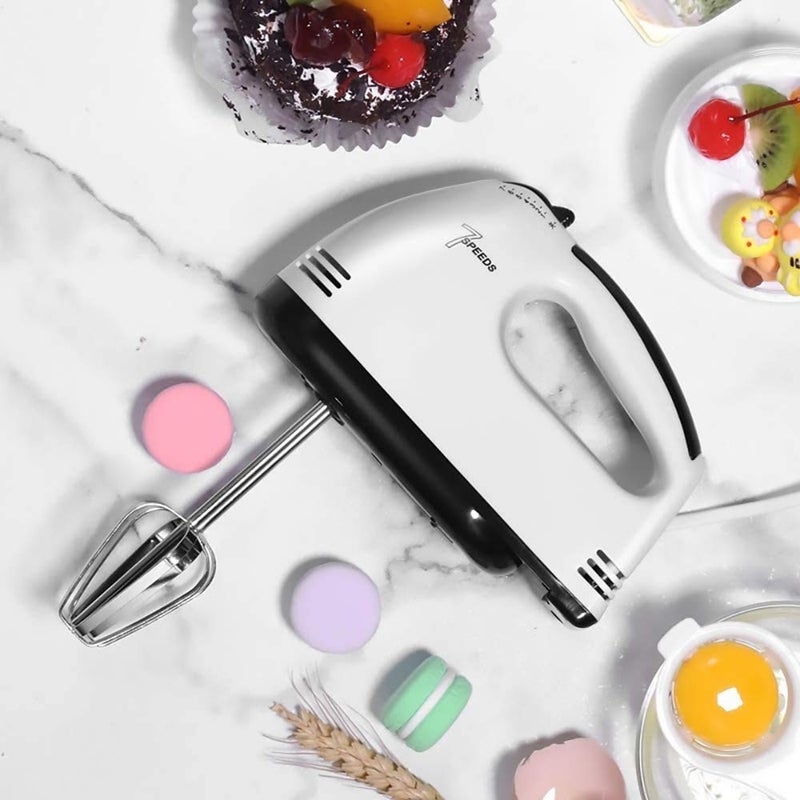 Trade Fashion INTELLIE Trade Ventures Electric Hand Mixer and Blenders with Chrome Beater and Dough Hook Stainless Steel Attachments Speed Setting Beater for Cake Egg Bakery 180 watt  - Image 5