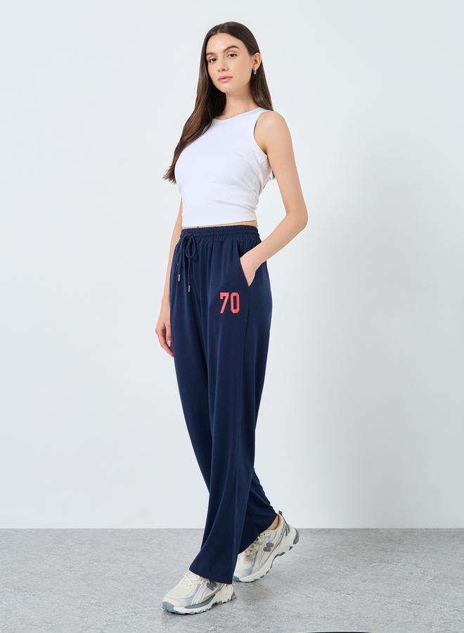 Take Two Women Printed Wide Leg Joggers - Image 1