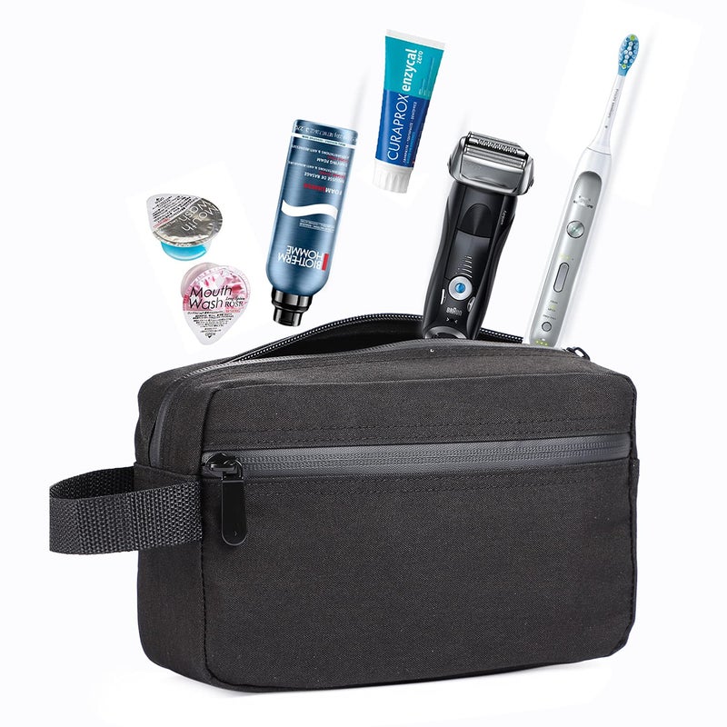 Etercycle Toiletry Bag for Men, Portable Travel Toiletry Organizer Bag,Shaving Bag for Toiletries Accessories (Black) - Image 5