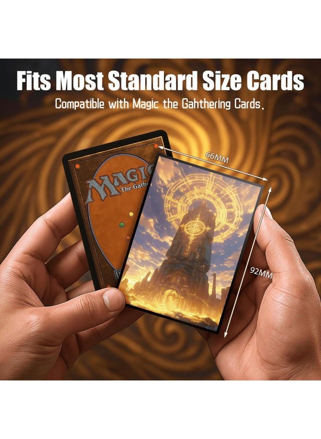 Kiiransr MTG Card Sleeves - Plains - Utility Lands Series - Ultra Clear Front & Matte Finish Back, 100 Count Standard Size Matte Art Sleeve for Magic The Gathering - Image 4
