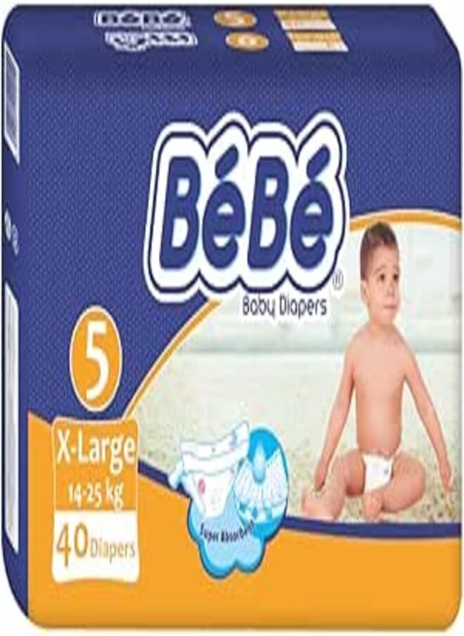 bebe - Bebe Baby Diapers X-Large (size 5) 40 diapers - Image 1