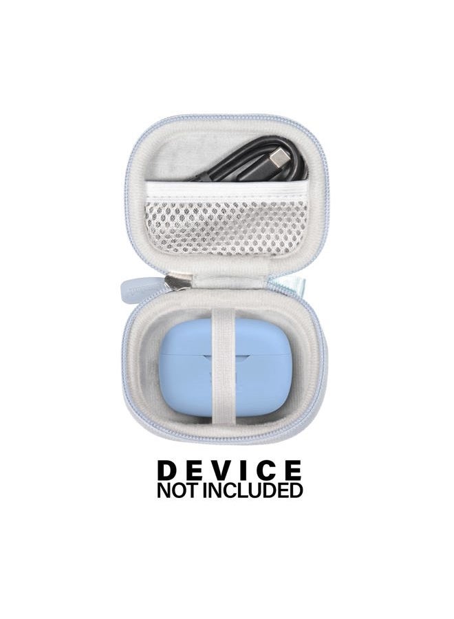 CaseSack حافظة لسماعات JBL Vibe Beam اللاسلكية الحقيقية مع خاصية إلغاء الضوضاء (زرقاء) - Image 3