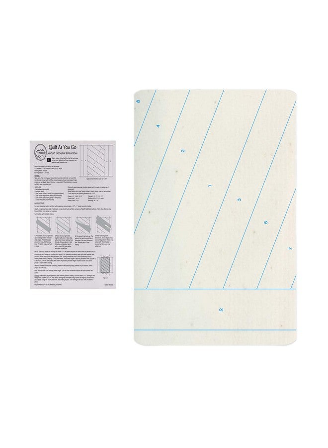 June Tailor Quilt As You Go Placemats Pattern Jakarta, 8 1/2 x 14 inches, Natural, 6 Pieces - Image 4