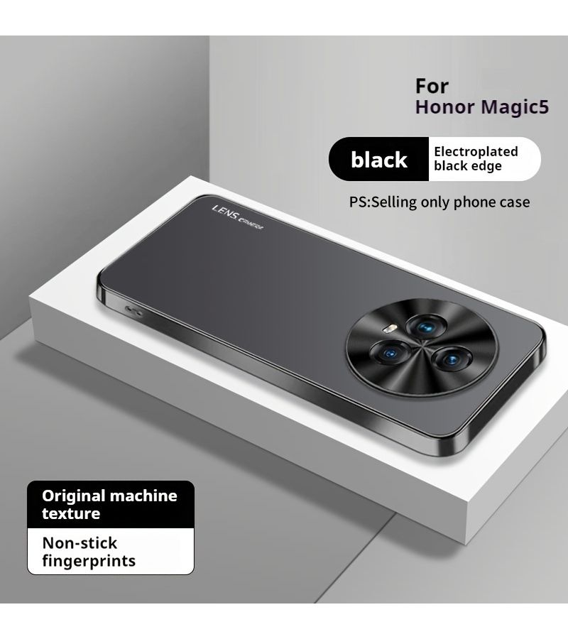 For Honor Magic6 Pro 5G Light Blue Soft Electroplated Frame Frosted Metal Lens Anti Fingerprint All Round Protective Case - Image 2