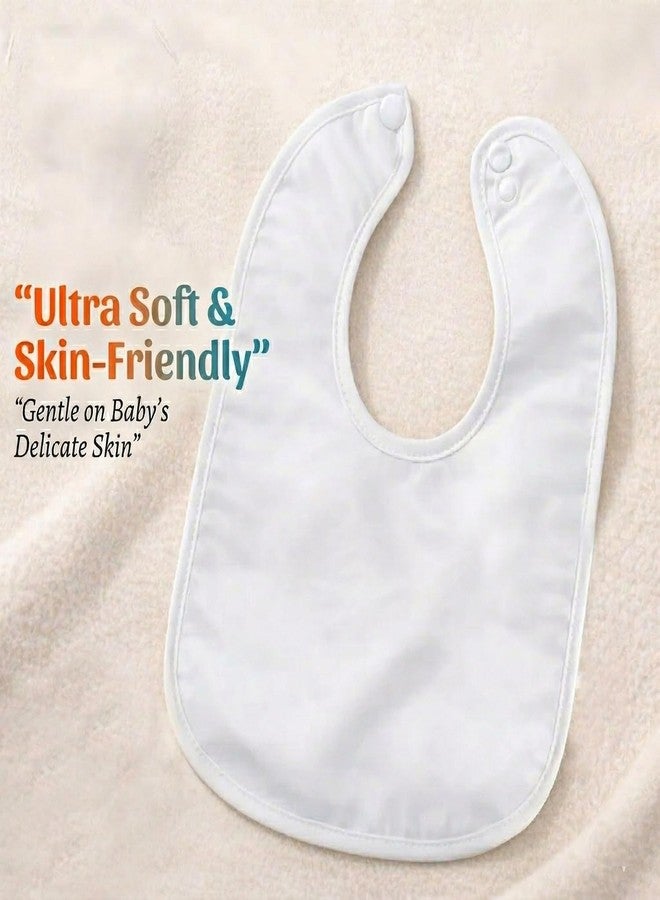 Enorme Combo Pack - Baby Feeding Bibs Set of 6 + 150ml Stainless Steel Feeding Bottle - Waterproof Cotton Bibs, Soft, Washable & Reusable for Infants & Toddlers - Multicolor - Image 3