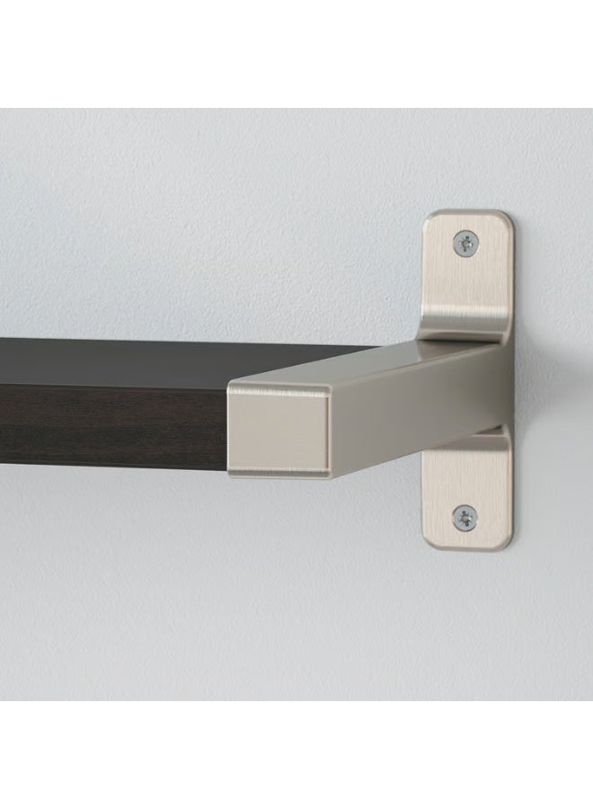 IKEA (IKEA) رف حائط مُركّب، بني-أسود/مطلي بالنيكل، 80×20 سم - Image 5