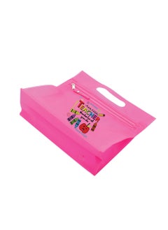 PRINTSHOP4ME Teachers Day Gift Pink Transparent Cosmetic Bag with zipper closure - Teacher Appriciation Gift - Gift for Teacher - Teacher Gifts  - Image 3