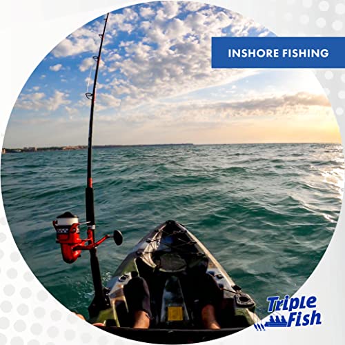 Triple Fish 100% Fluorocarbon Leader, 25 lb / 11.3 kg Test, 0.019 in / 0.48 mm Dia, Clear, 50 yd / 46 m - Image 3