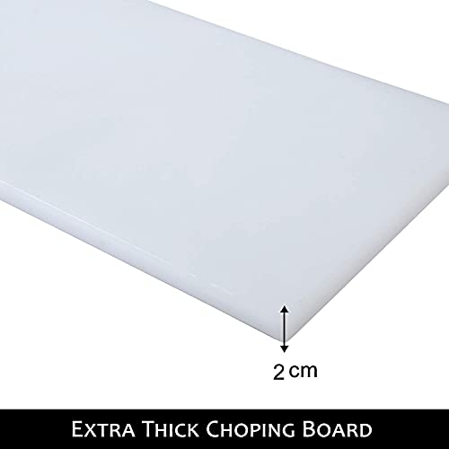 Urmila Plastic® Cutting Chopping Board for Kitchen Vegetable and Fruits Plastic Chopper Cutter Board Non-Slip Antibacterial Surface with Extra Thickness 18x12 Inches - Image 5