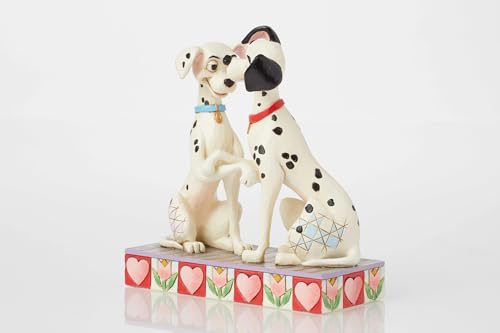 Enesco Disney Traditions Collection by Jim Shore 101 Dalmatians Pongo and Perdita Holding Paws Figurine Stone Resin Hand Painted Collectible Disney Dog Figurines Home Decor Statue 6 Inch - Image 3
