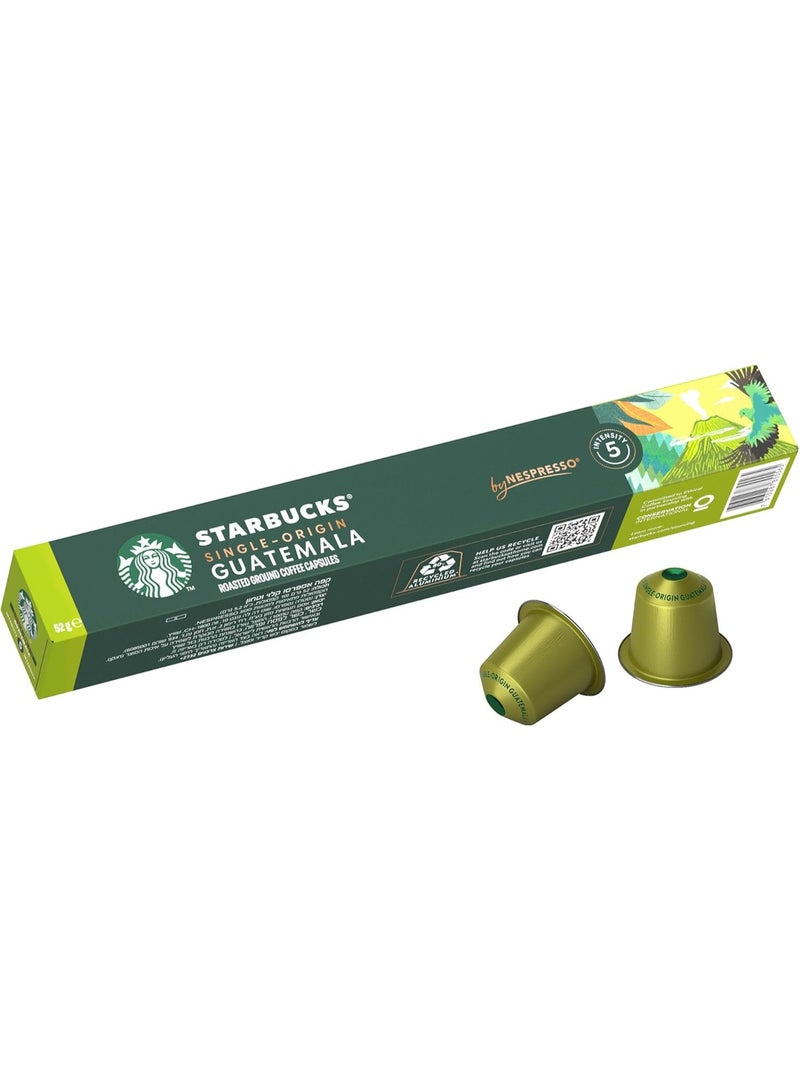Starbucks Nespresso Guatemala Espresso Coffee, 10 Capsules 52grams - Image 1