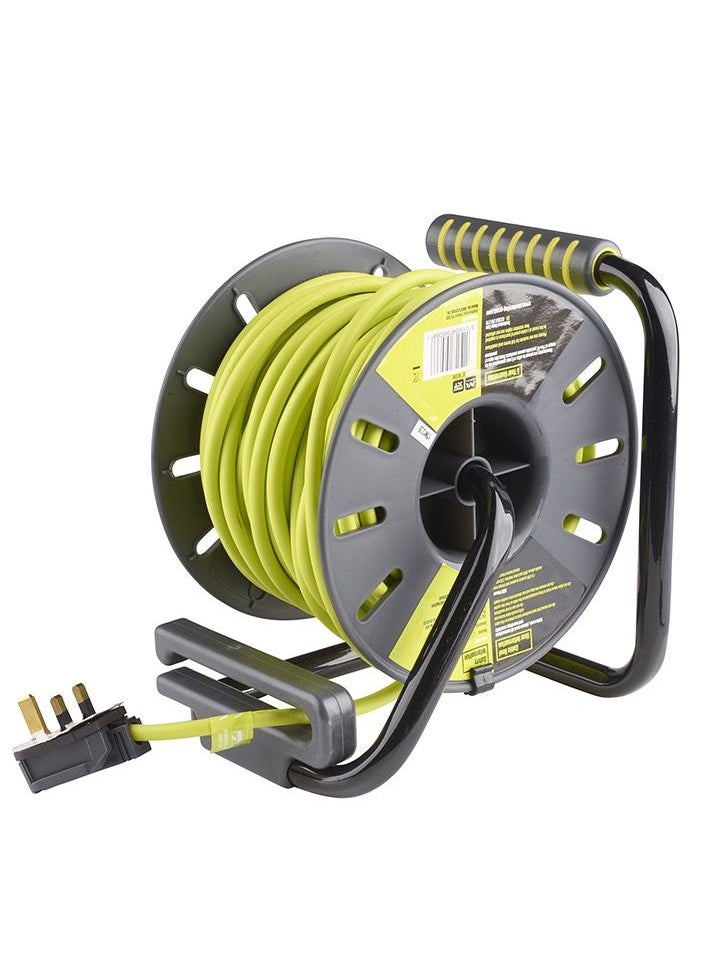 MASTERPLUG Masterplug PRO XT Cable Reel 50 Meter 2 Sockets 2 USB 13 A Thermal Cut Out Surge Protection OLU50132USL  - Image 2