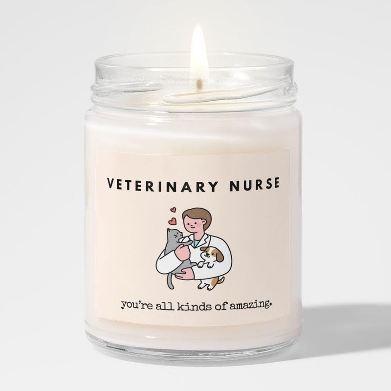 Makester Veterinary Nurse Gifts - Luxury Soy Wax Candle - Vanilla, Jasmine, Sugared Almond - Makester - Image 2