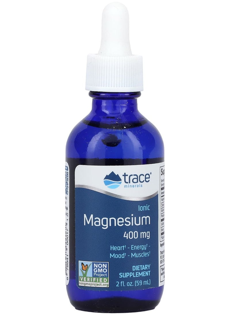 Trace Minerals Ionic Magnesium, 400 mg, 2 fl oz (59 ml)