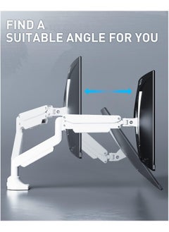 بيوينتي Heavy Duty Monitor Arm - 15KGs Monitor Stand for Ultrawide Screens Up to 49 Inch, VESA Monitor Mount Gas Spring, Curved Computer Single Monitor Arm for Gaming 34”/49”Screen  - Image 4
