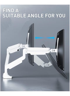 بيوينتي Heavy Duty Monitor Arm - 15KGs Monitor Stand for Ultrawide Screens Up to 49 Inch, VESA Monitor Mount Gas Spring, Curved Computer Single Monitor Arm for Gaming 34”/49”Screen  - Image 3