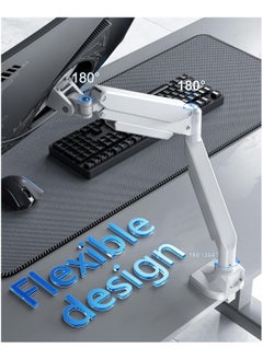 بيوينتي Heavy Duty Monitor Arm - 15KGs Monitor Stand for Ultrawide Screens Up to 49 Inch, VESA Monitor Mount Gas Spring, Curved Computer Single Monitor Arm for Gaming 34”/49”Screen  - Image 2