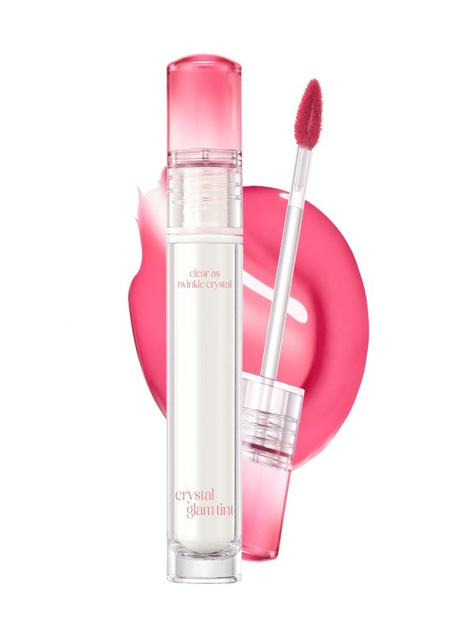 كليو بروفيشنال CLIO Crystal Glam Tint | لمسة نهائية لامعة، خفيف الوزن، قابل للتكثيف، يشبه الزجاج، ناعم، يدوم طويلاً، نابض بالحياة، شفاف، لامع، مرطب، مرطب (03 خوخ وردي) - Image 1