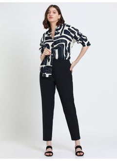 Dennis Lingo Navy Shirt for Women - Rayon, Relaxed Fit  - Image 2