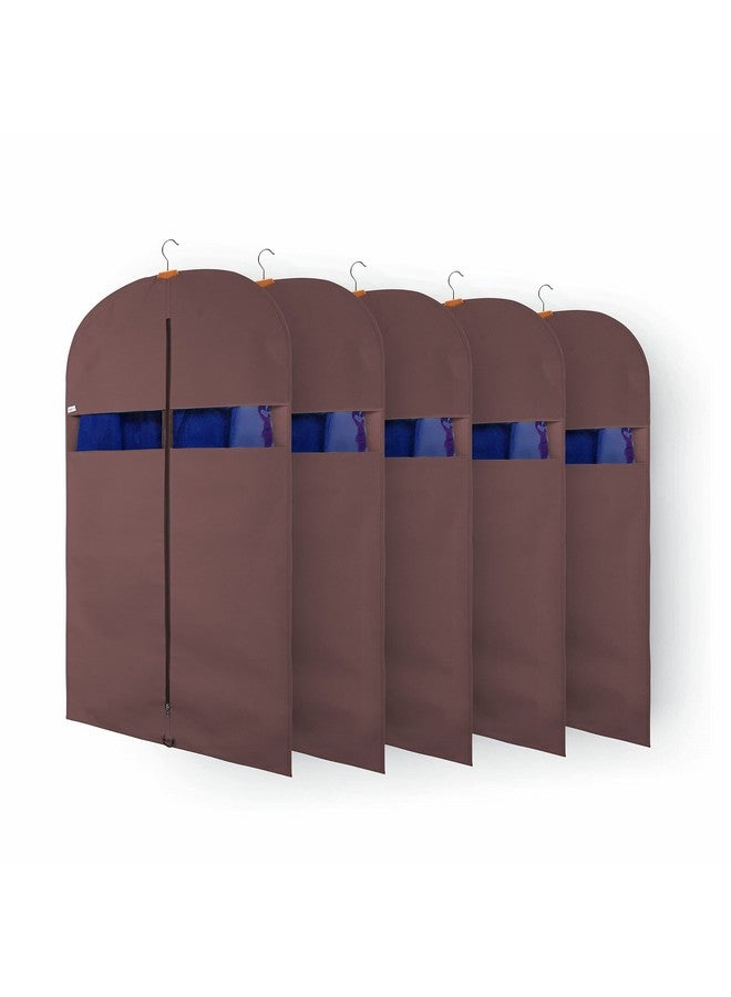 Solstice SOLSTICE Suit Cover Big Size with Zip of (40 x 24 inch) | Suit, Coat, Blazer, Jacket Cover (Pack of 5)(Brown)  - Image 1