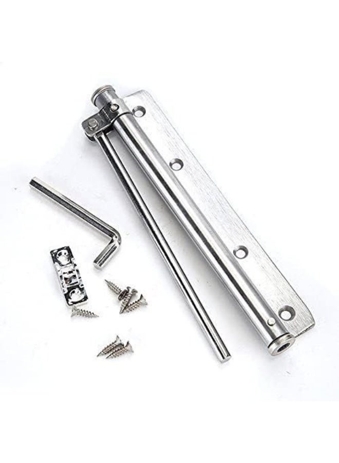 Automatic Door Closer Heavy-Duty Stainless Steel Spring-Loaded Buffer - Smart Smooth Self-Closing Door Mechanism for Home, Office, Internal, and External Doors, Base Length 19.3 cm - Image 5