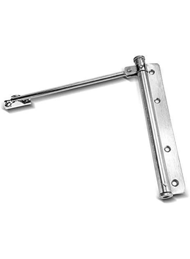 Automatic Door Closer Heavy-Duty Stainless Steel Spring-Loaded Buffer - Smart Smooth Self-Closing Door Mechanism for Home, Office, Internal, and External Doors, Base Length 19.3 cm - Image 1